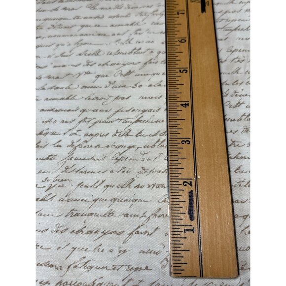 Antique Calligraphy 1/2 yard x 44" Cream Script Fabric by Holly Holderman - Picture 2 of 6